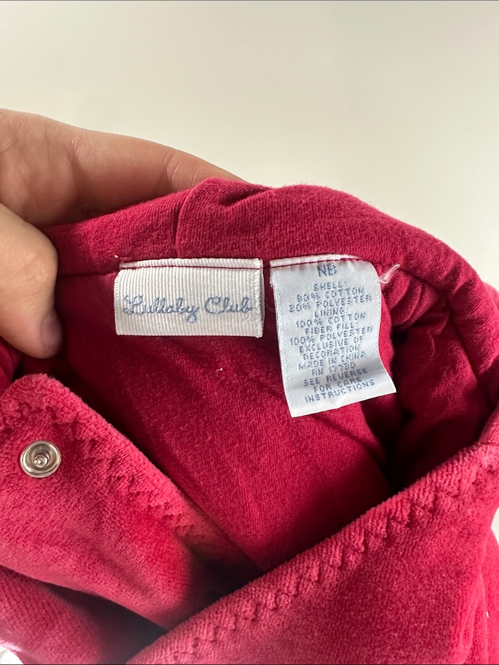 Lullaby Club Red Hooded Baby Jacket New Born Penguins Skating Winter Christmas - Picture 5 of 5